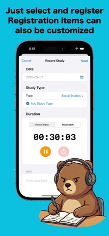 StudyLog – Study Tracker iPhone screenshot
