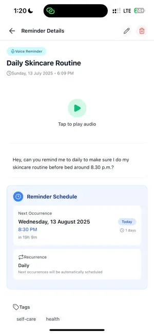 Remember: AI Voice Reminder screenshot 4