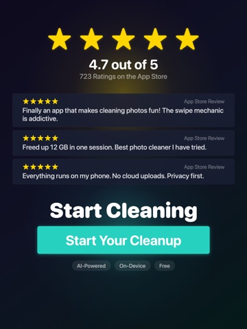 Tidy: Photo & Gallery Cleaner iPad screenshot
