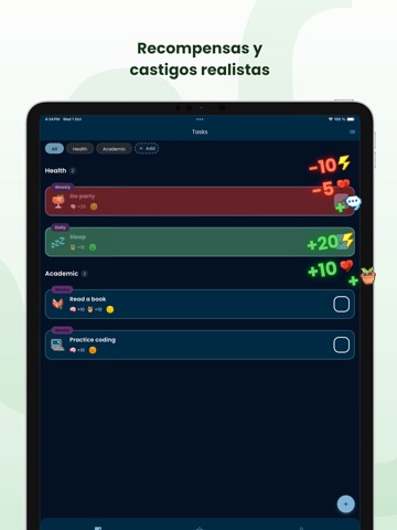 Skillion: Gamifica tu vida iPad screenshot 7