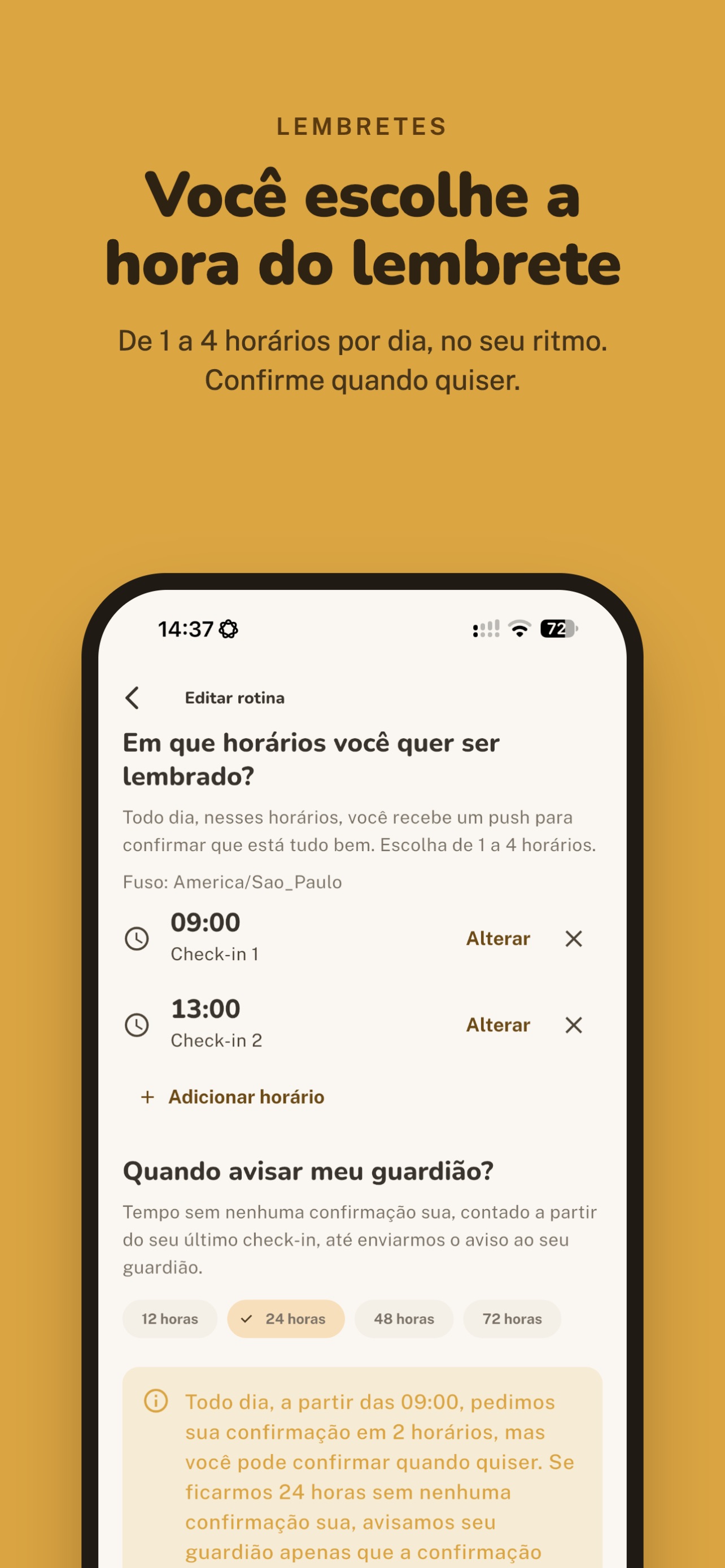 Screenshot 3 of LumeDigital: Check-in Diário