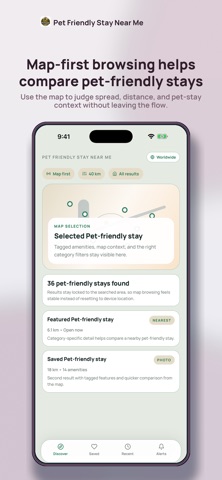 Pet Friendly Stay Near Me iPhone screenshot