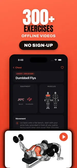 Gym Exercises & Workouts screenshot 2