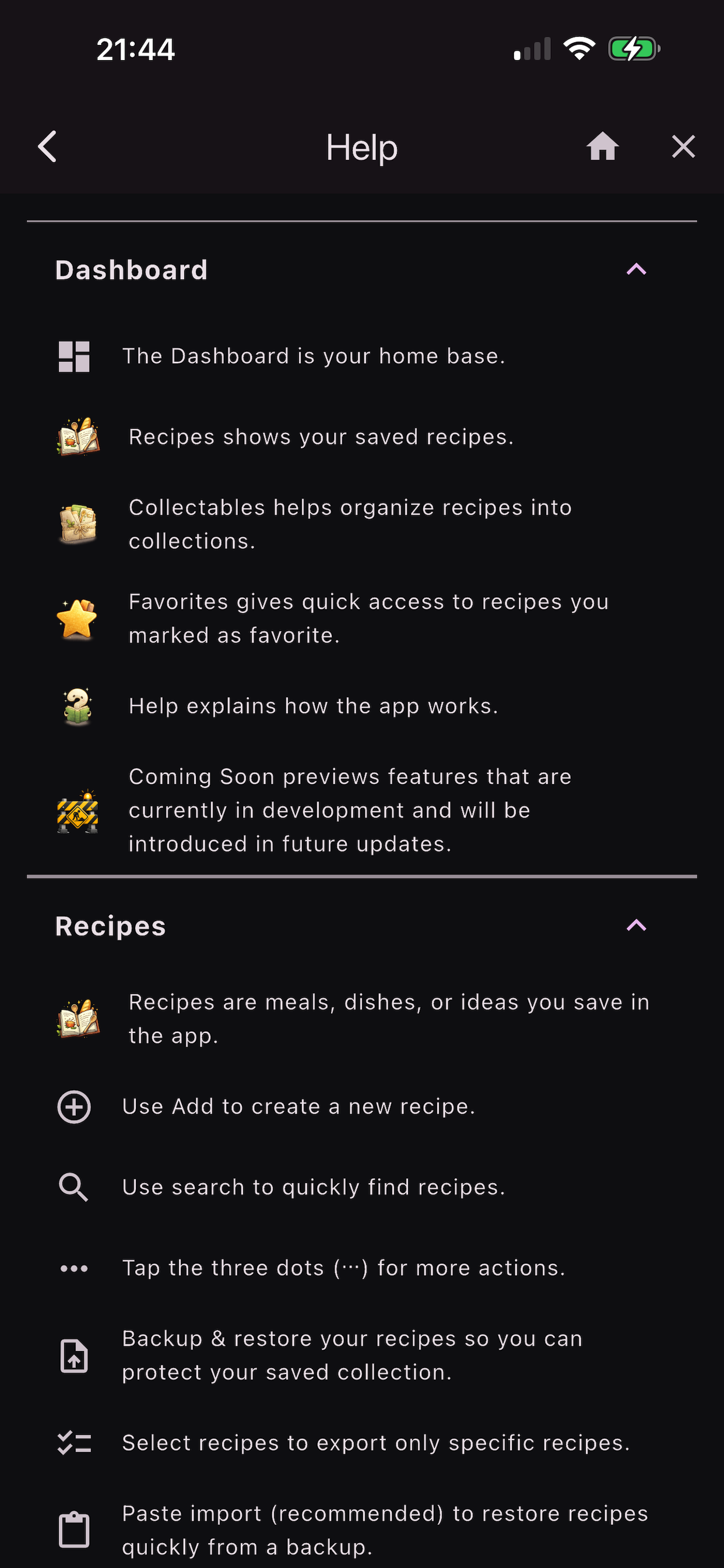 XCLLNT Pocket Recipe Organizer screenshot 9