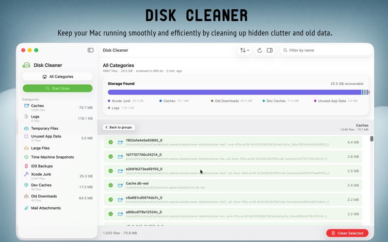 Screenshot #3 pour Disk Cleaner