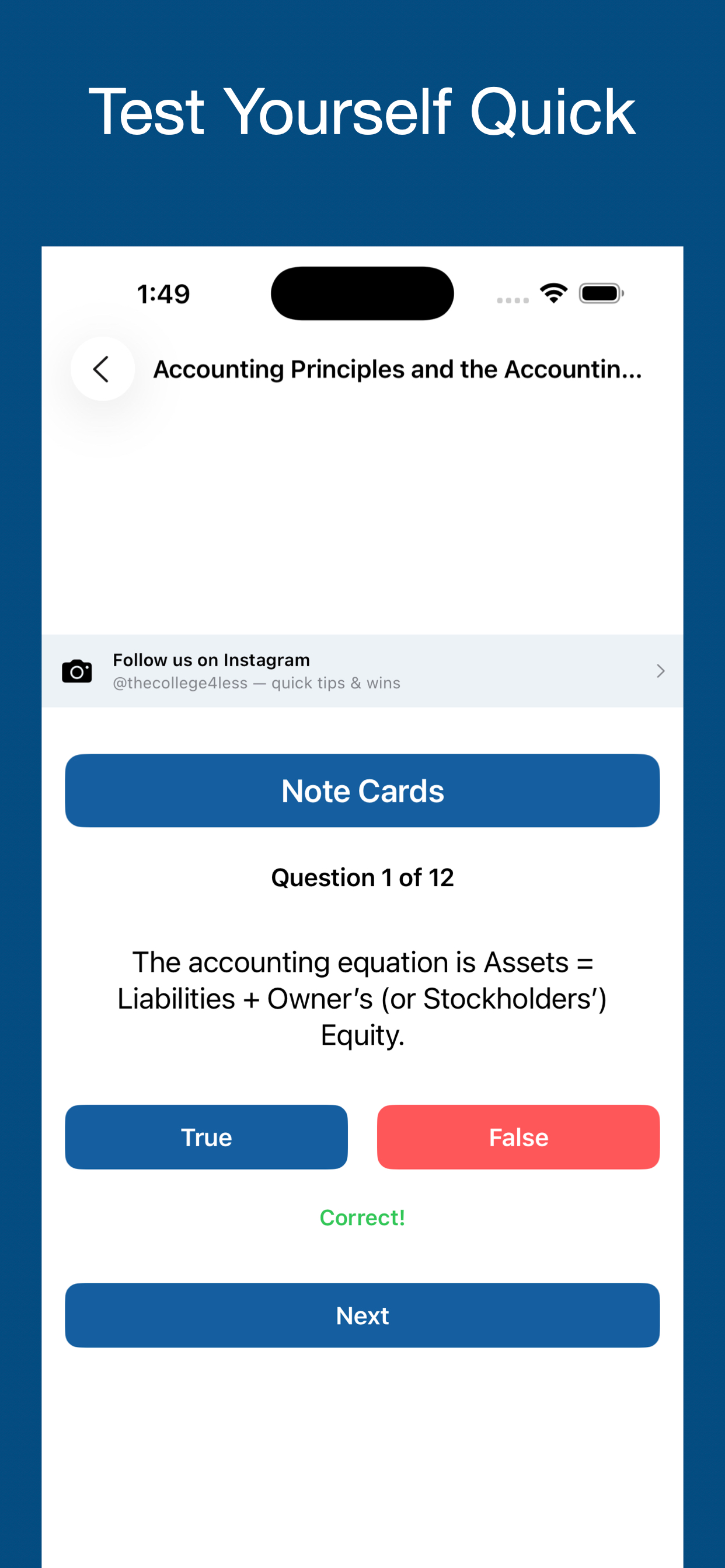 College4Less:Accounting screenshot 5
