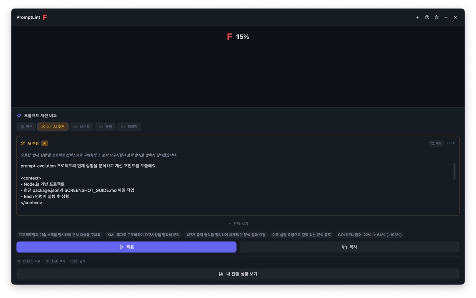 #2. PromptLint (macOS) Ved: Kyeol Kim