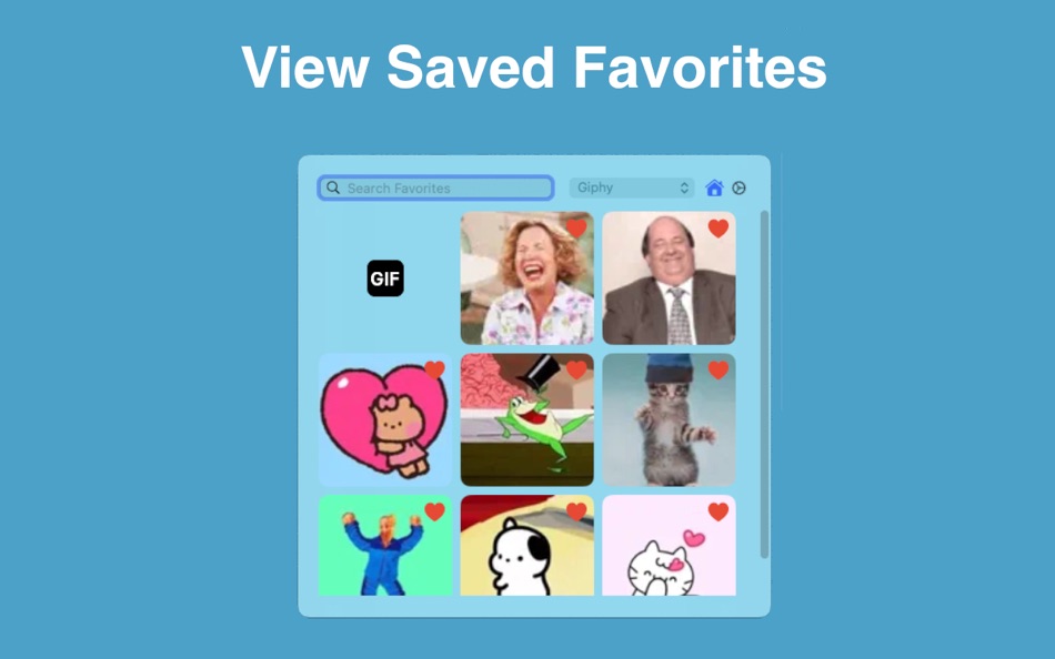 #4. GIF Finder Menu Bar (macOS) Podle: Nicholas Hershy