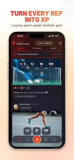 Fouz: Sports Streaks & XP screenshot 1