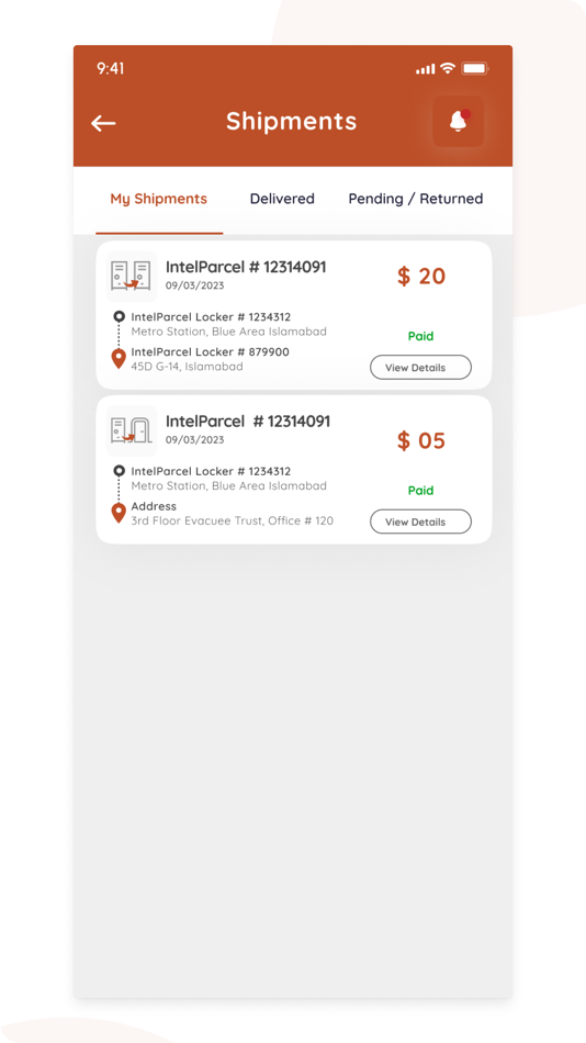 #6. IntelParcel Customer (iOS) By: IntelParcel