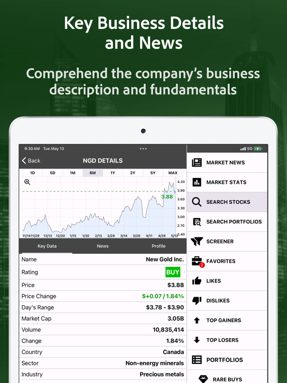 PennyGems: Scan Penny Stocks iPad screenshot 4 - Finance app