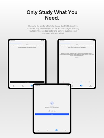 ForgeQ: AI Flashcards from PDF iPad screenshot