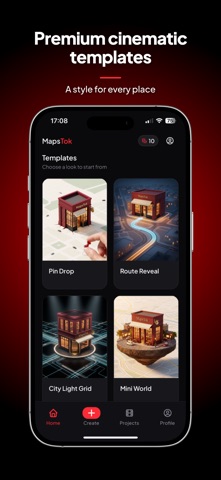 MapsTok: AI Map Video Maker Screenshot 2 of 6