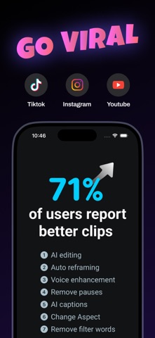 MagicClip: AI video clipping Screenshot 4 of 6