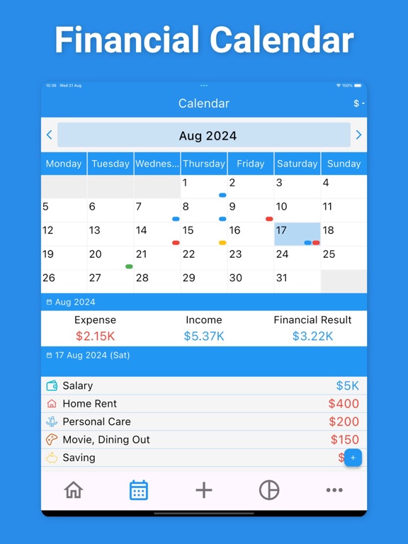 Expense Tracker, Money Manager iPad screenshot 2 - Reference app