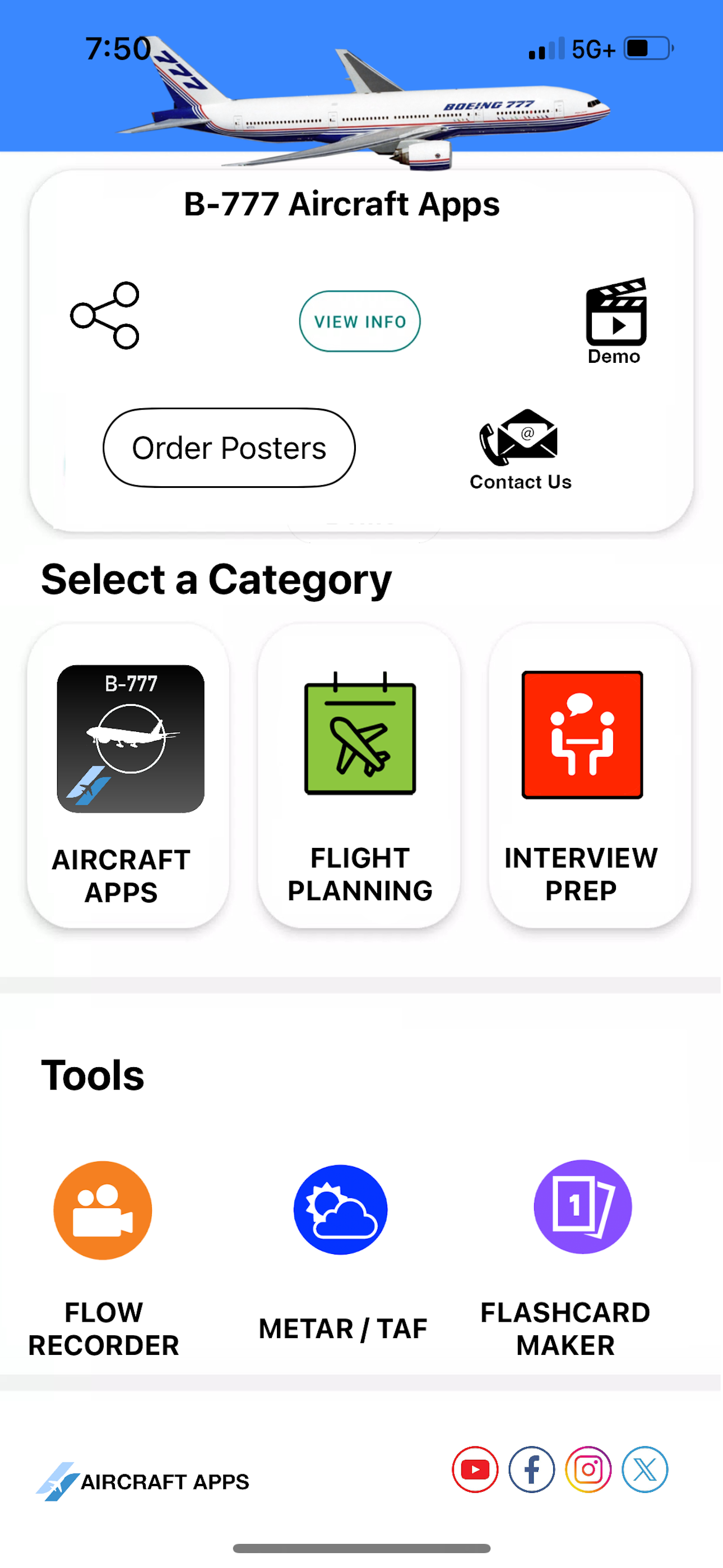 B-777 Aircraft Apps