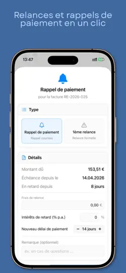 Capture d'écran de Facture Directe : Devis sur iPhone 4