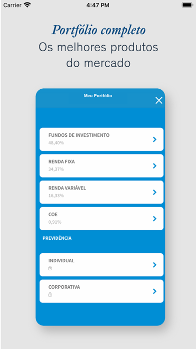 BTG Pactual Parceiros Screenshot