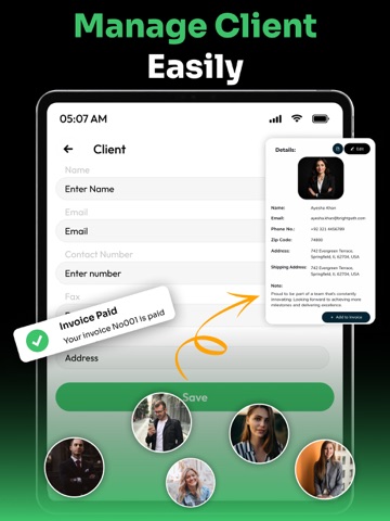 Invoqure app iPad screenshot