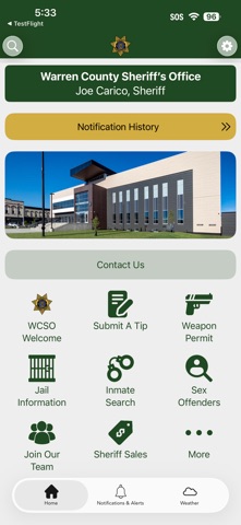 Warren County Sheriff Iowa Screenshot 1 of 3