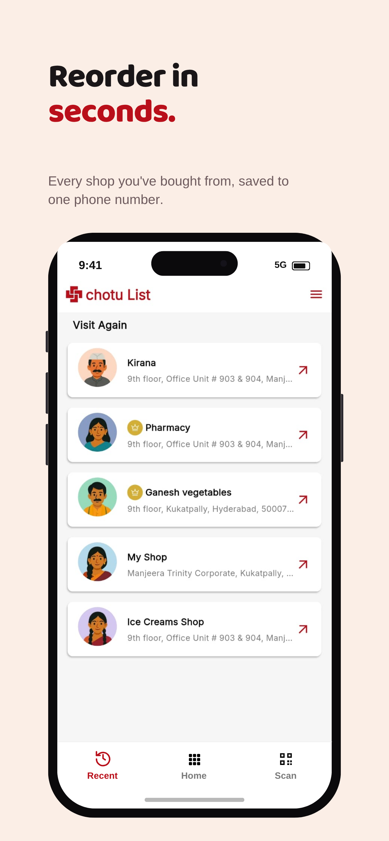 chotu List: easy local orders screenshot 8