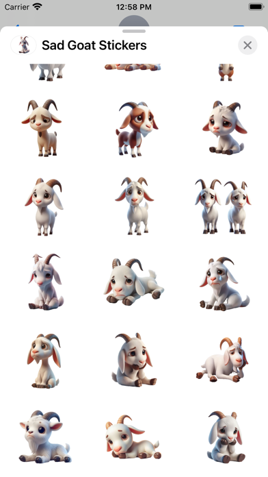 Screenshot #3 pour Sad Goat Stickers