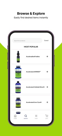 Accelerated Health Products iPhone screenshot