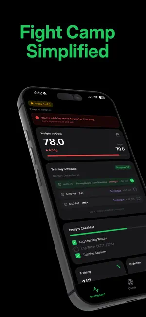 Fighterr: Fight Camp Tracker screenshot 4