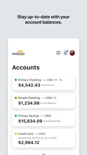 Goldenwest Mobile Banking screenshot 3