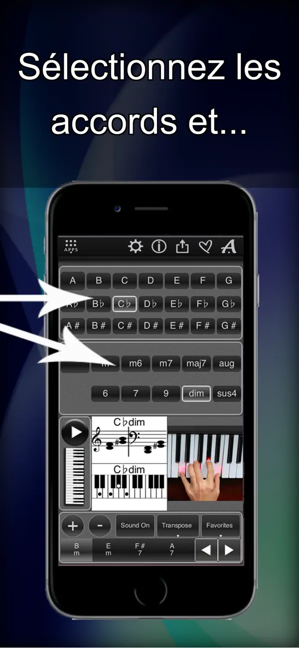 Screenshot #3 pour 120 Piano Chords