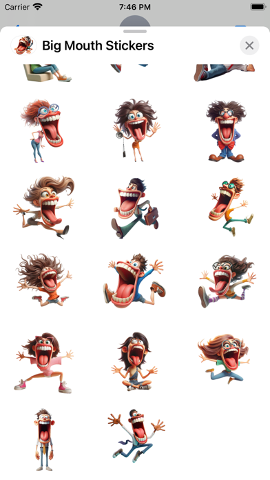 Screenshot #3 pour Big Mouth Stickers