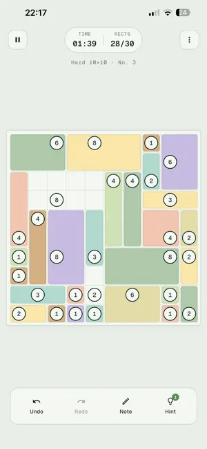 Kuadra — Shikaku Puzzle screenshot 3