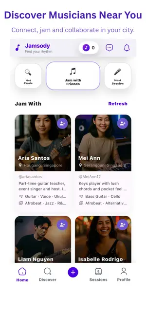 Jamsody screenshot 1