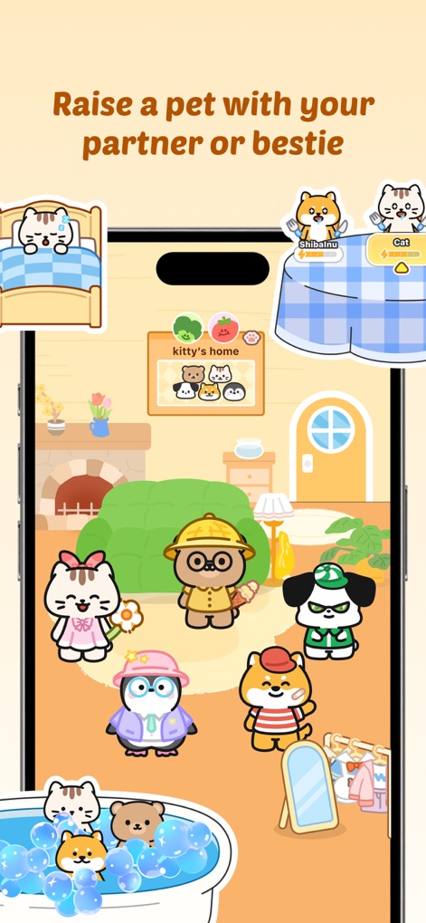 Widgetable: Besties & Couples - Crie Pets Juntos