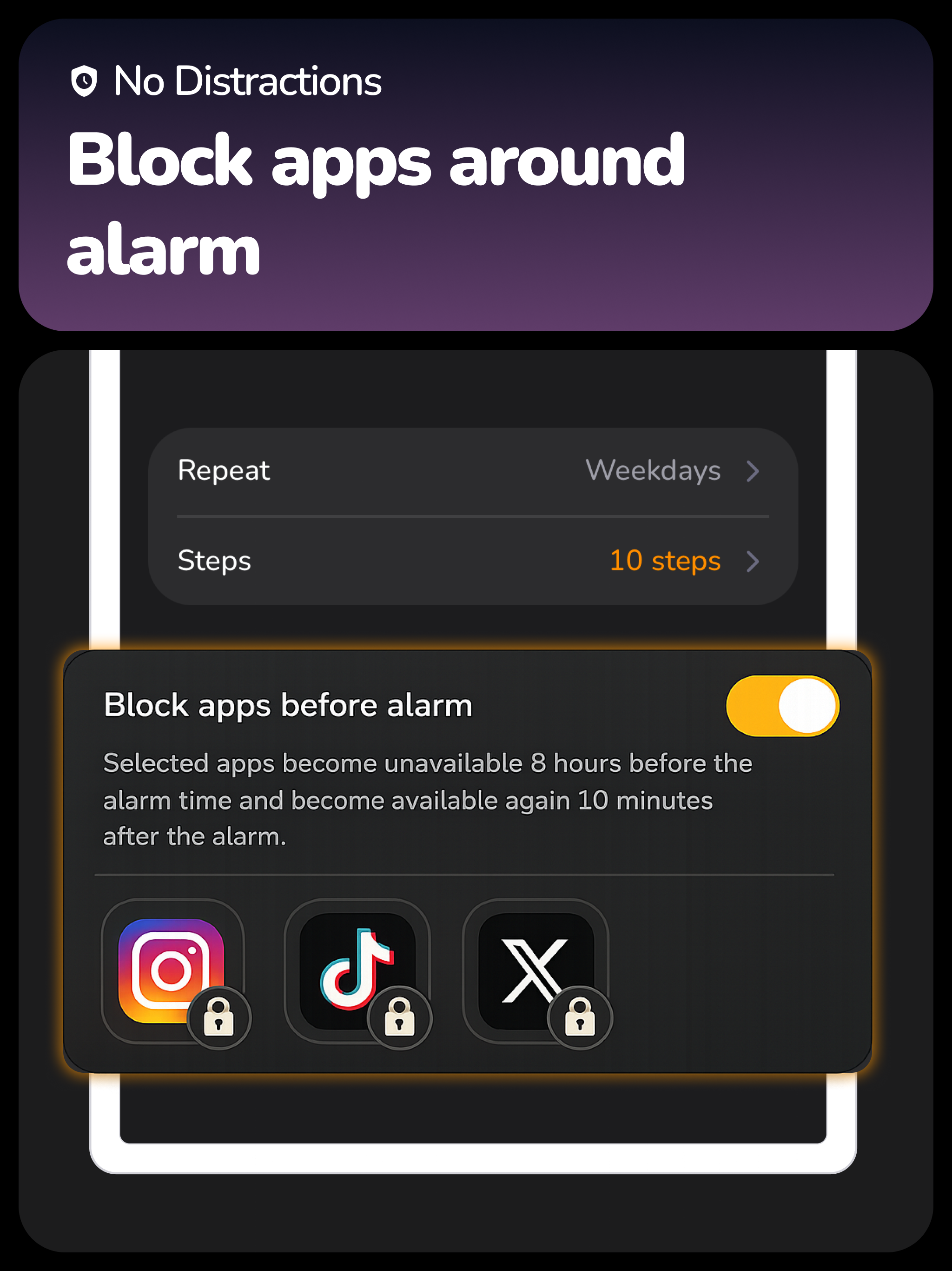 Stepout: Alarm & Wake Up