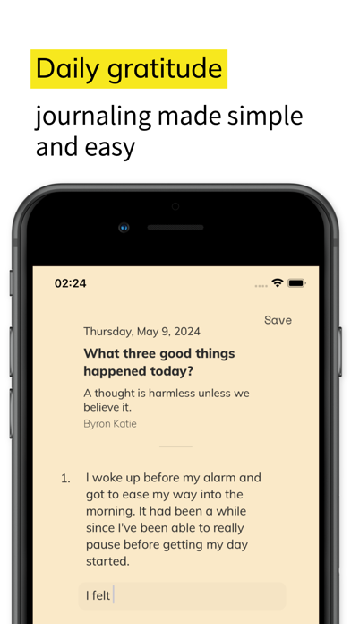 Screenshot #1 for 3 Good Things - daily journal