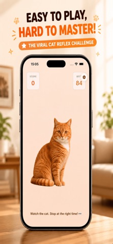 Cat Brush Jjaemu Challenge iPhone screenshot