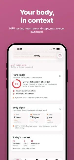 Ember: Fibromyalgia Tracker screenshot 3