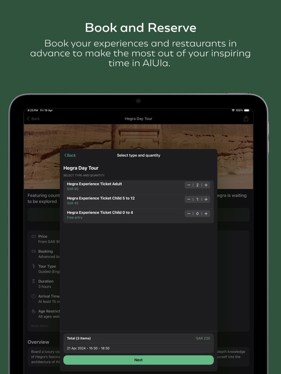 Experience AlUla iPad screenshot