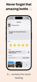 Wine Note AI journal & tracker screenshot