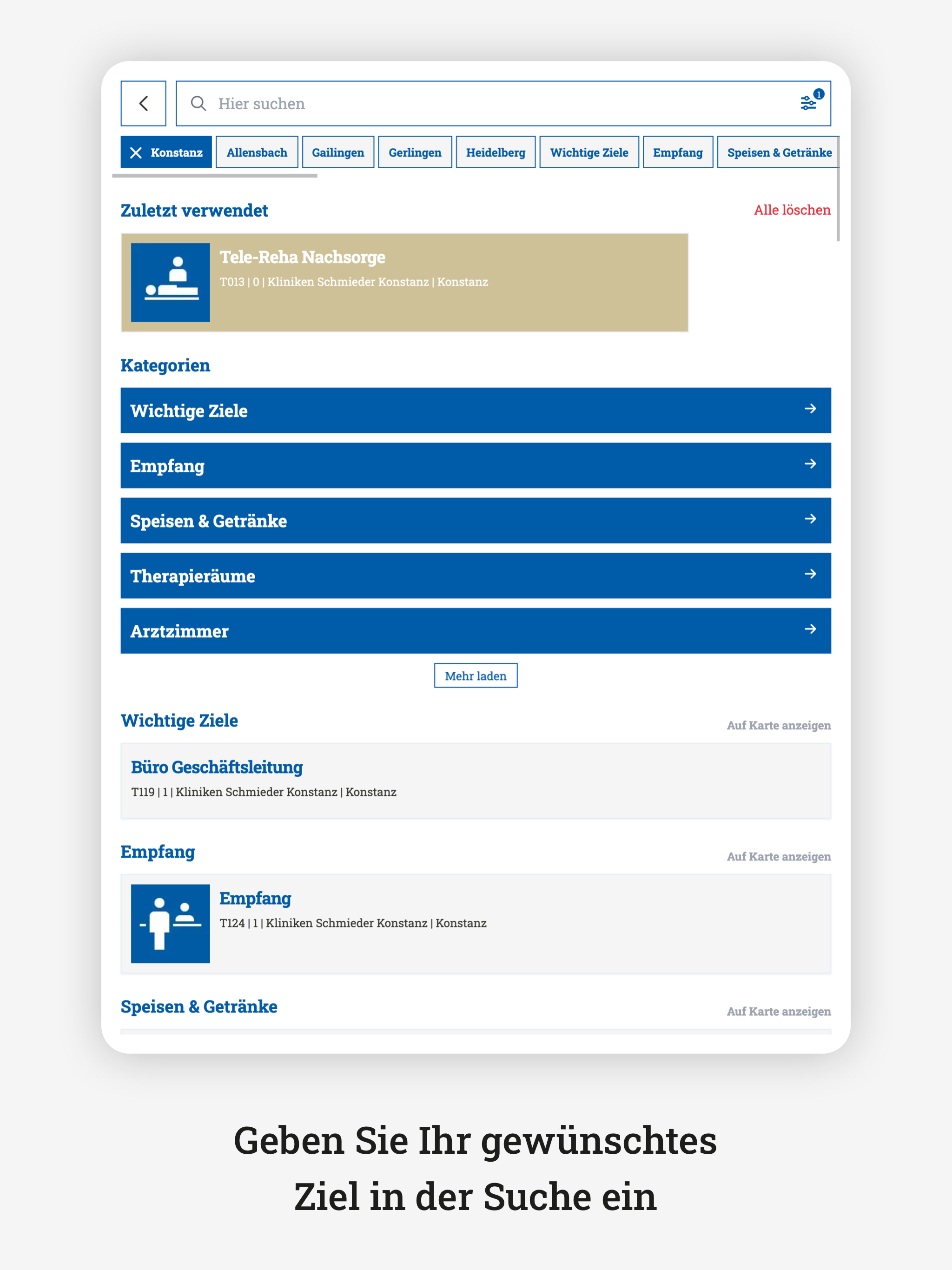 Kliniken Schmieder Navi screenshot 7