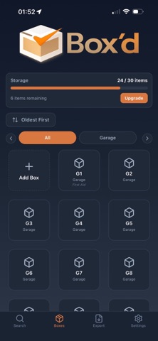 Box’d Inventory screenshot