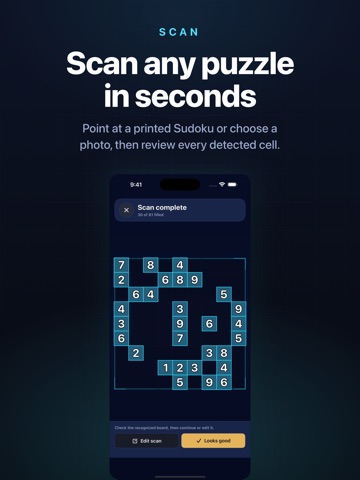 Puzzlesight - Sudoku AI iPad screenshot