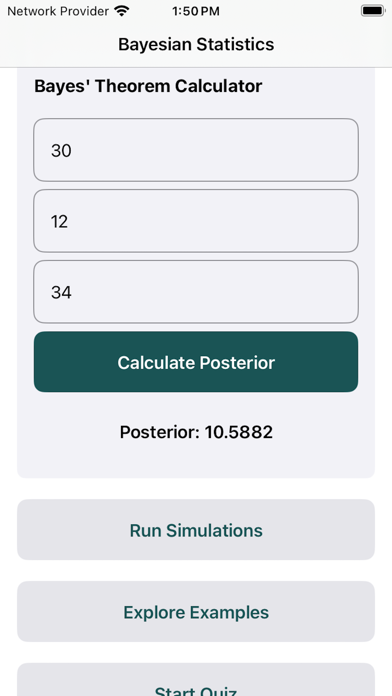 Screenshot #2 pour BayesCalc: Stats Tool