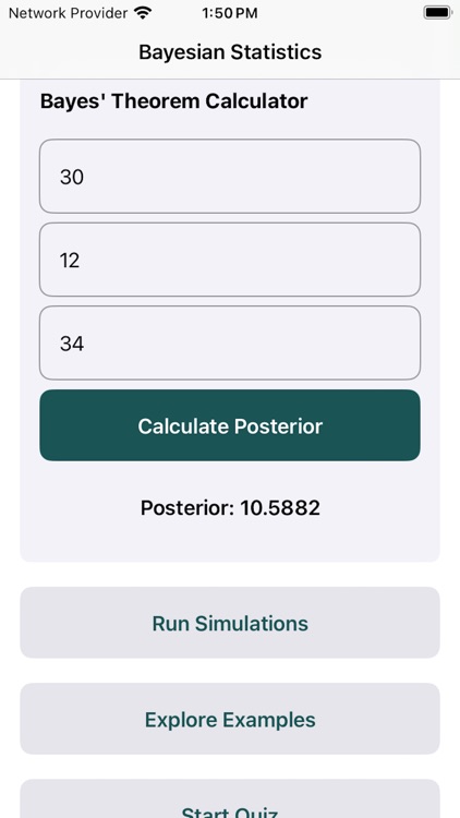 BayesCalc: Stats Tool