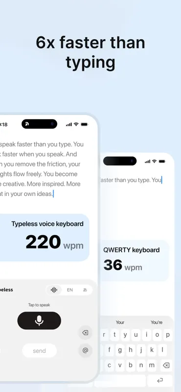 Typeless: AI Voice Keyboard screenshot 2 of 8