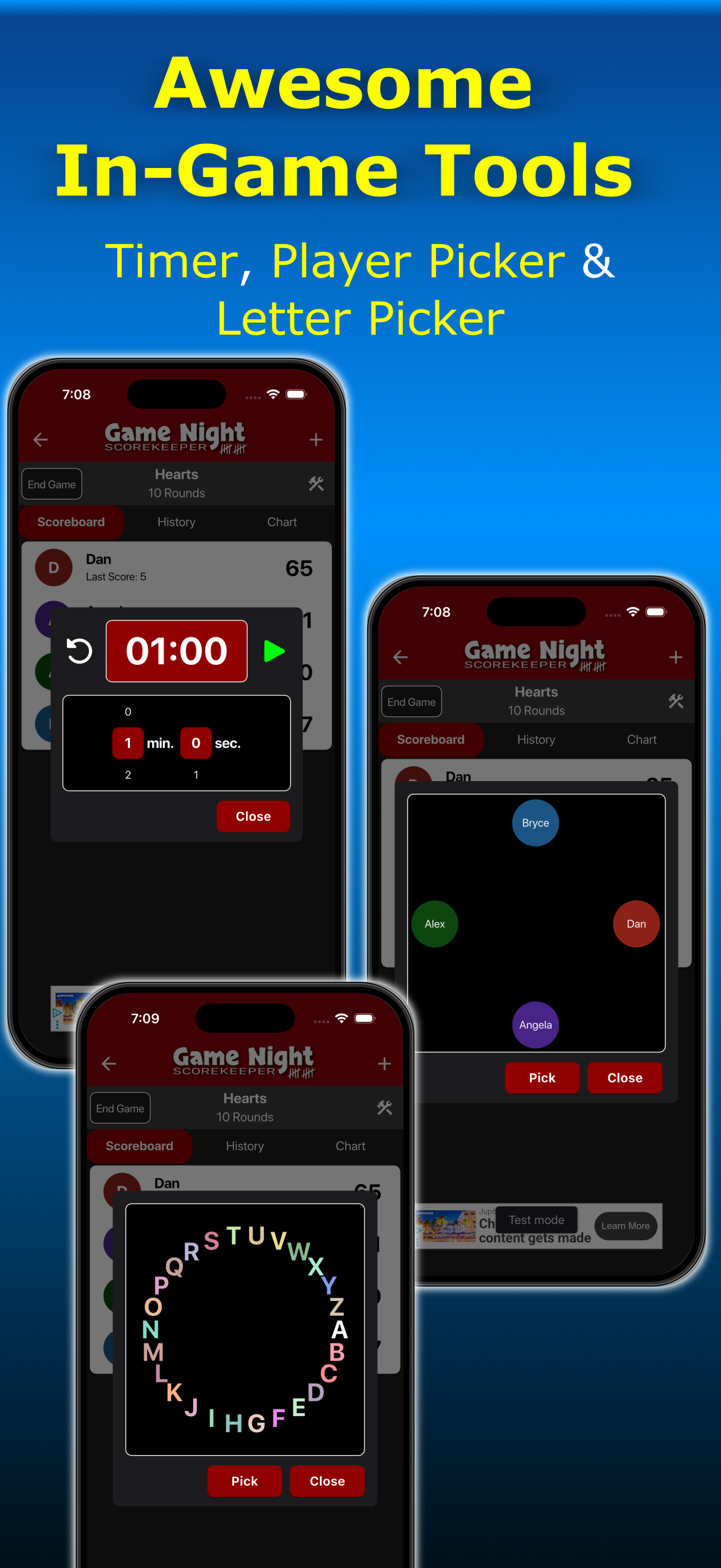 Game Night Scorekeeper