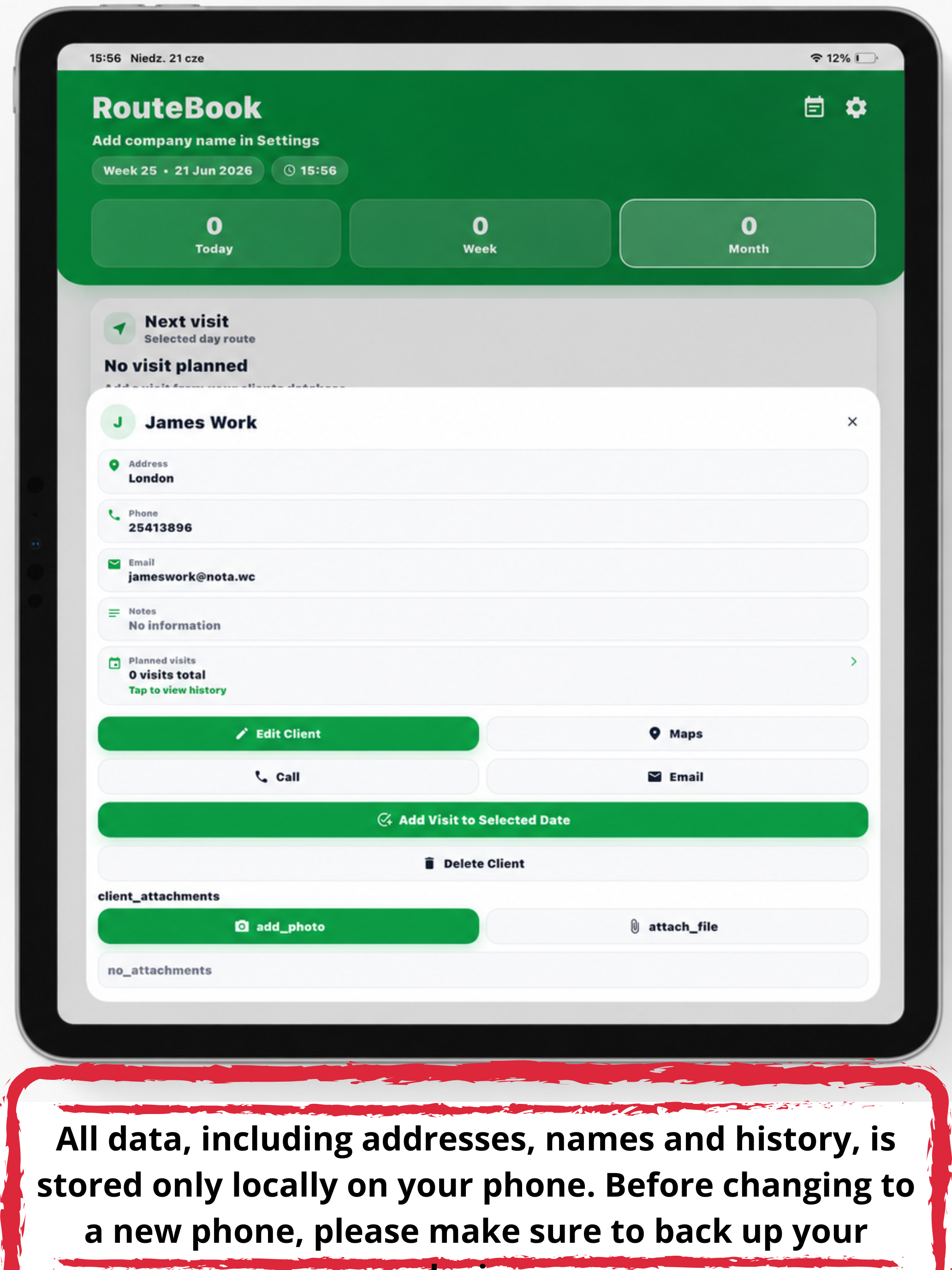 RouteBook screenshot 10