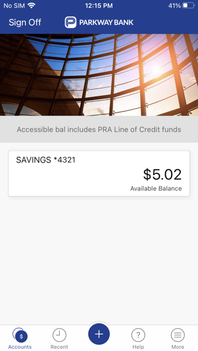 Parkway Bank Mobile Screenshot
