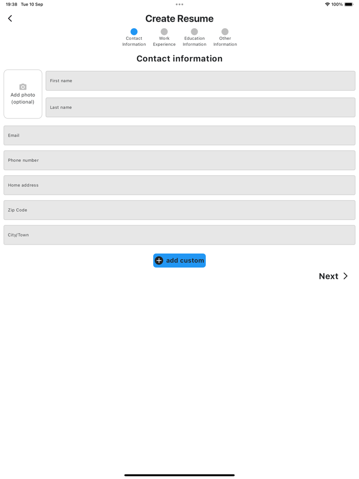 #2. ResuMend (iOS) 由: Waheed Khan